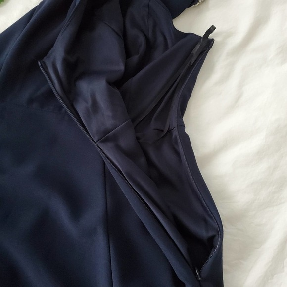One Clothing High Neck A-Line Dress Navy Sz Small - Picture 5 of 6